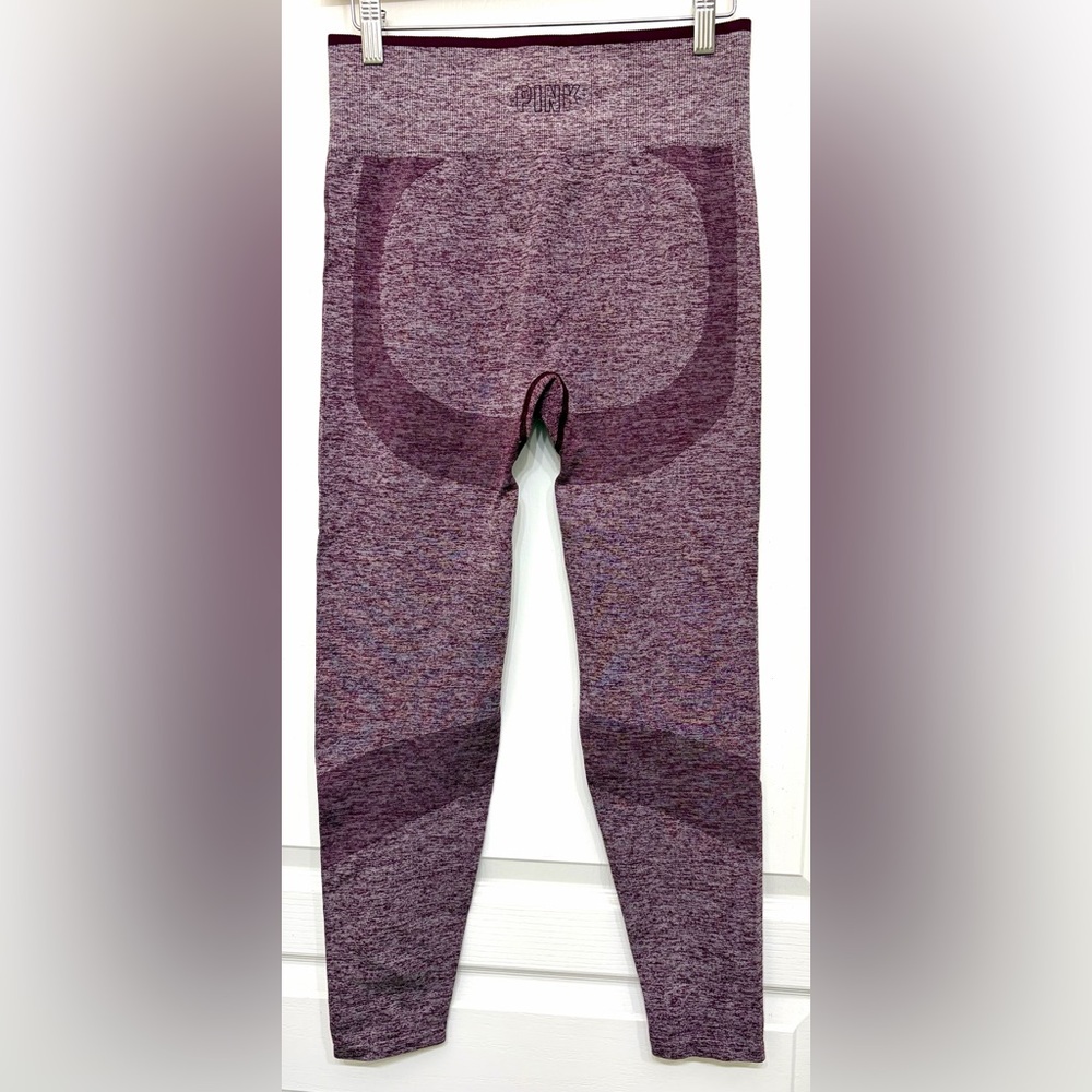 PINK Victoria’s Secret Seamless Leggings Purple Marl High Waist Medium Gym Yoga